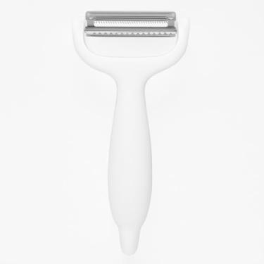 Imagem de Descascador Multifuncional 3 em 1 para Legumes e Frutas – Aço Inoxidável, Design Anatômico, Prático e Durável. Utensílio de Cozinha Versátil para Descascar Legumes e Frutas (Branco)