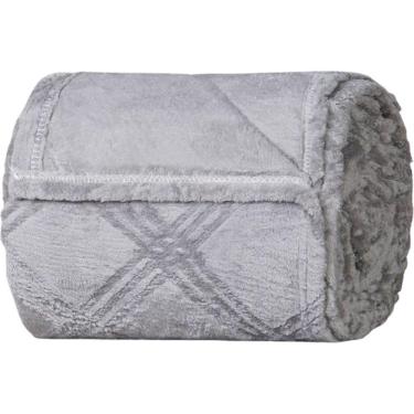 Imagem de Manta Casal Brushed New Microfibra Flannel 100% Poliéster 180x230 Platina