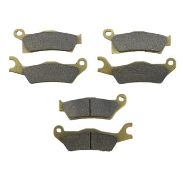 Imagem de Holdia Conjunto de pastilhas de freio de cerâmica frontal e traseira compatível com Can-Am Outlander 450, 500, 570, 650, 700, 850, 1000, HD5, HD7, PRO 2013-2025