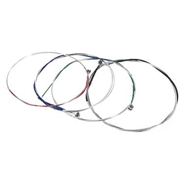 Imagem de Matybobe Conjunto completo de cordas de violino de alta qualidade tamanho 4/4 e 3/4 cordas de aço cordas de aço G D A e E