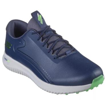 Imagem de Skechers Go Golf Max 3 Arch Fit masculino, Azul marinho/limão, 42