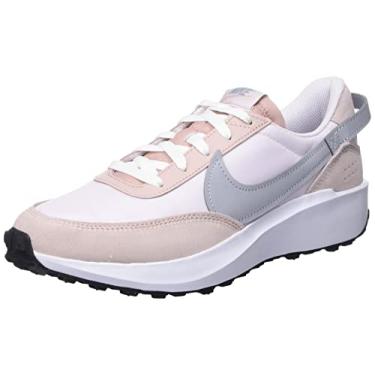 Imagem de Nike Tênis esportivo feminino Waffle Debut, Rosa Oxford Lobo Cinza Pérola Rosa Branco, 34