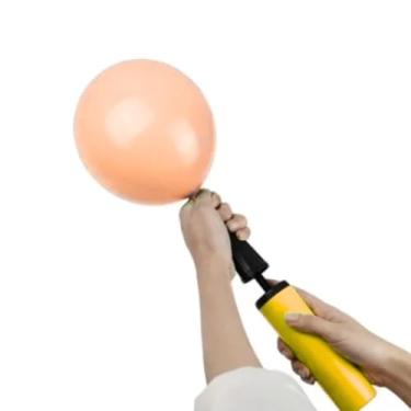 Imagem de Bomba Manual Para Encher Balão, Inflador de Balões Portátil, Cores Sortidas, Plástico Resistente, Uso Manual