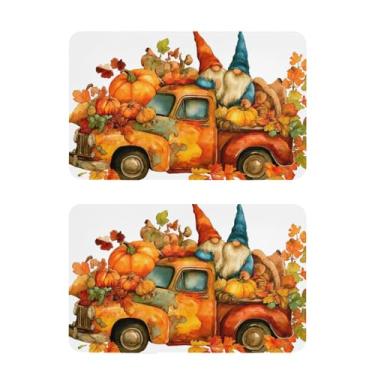 Imagem de Blueangle Conjunto de 2 ímãs de geladeira de gnomos de caminhão vintage - Ímãs decorativos engraçados de geladeira de cozinha - Seguro para lava-louças e decoração magnética durável (174)