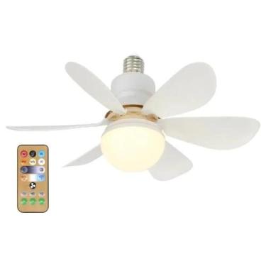 Imagem de Luz De Ventilador De Teto LED Dimmable 30W 40W E27 Com Controle Remoto