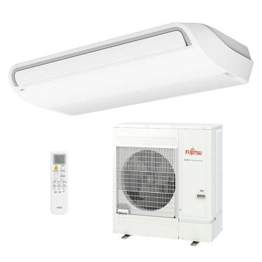 Imagem de Ar Condicionado Split Teto Inverter R-32 Fujitsu 45.000 BTUs Quente e Frio 380V Trifásico ABBH45KRTA