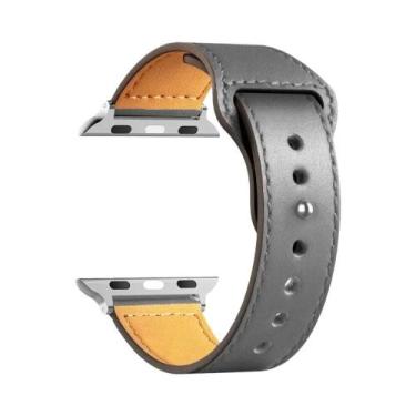 Imagem de Pulseira De Couro Unissex Para Apple Watch Series 8 9 3 4 5 6 SE 7 Ult