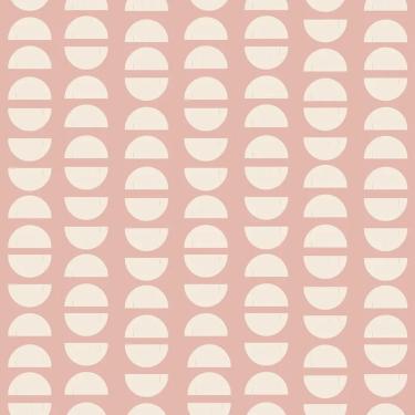 Imagem de Papel de Parede Revoada Café Rosa e Branco 4462