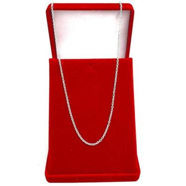 Imagem de Corrente De Prata Masculina 925 Colar Cadeado 2mm 80cm Maciça - DR Joi