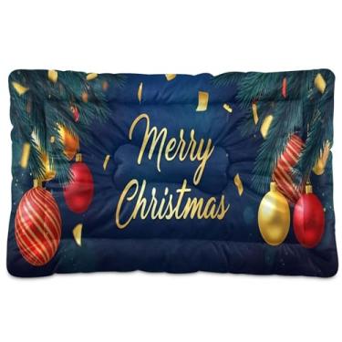 Imagem de SEHANY Cama de bola de Natal para cães e gatos com fundo antiderrapante, cama de canil, colchão macio para animais de estimação, lavável, almofada de cama para cães pequenos, médios e grandes, gatos