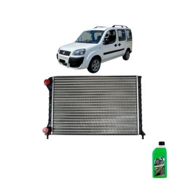 Imagem de Kit Radiador Doblo 1.3/1.6/1.8 16V + Aditivo Radiador Paraflu Verde 1L
