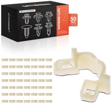 Imagem de A-Premium 50 peças de nylon diâmetro interno mangueira de arruela de para-brisa de nylon prendedor de carro prendedor clipes de pino compatíveis com Honda CR-V, Accord, Pilot, Odyssey, Fit, Ridgeline