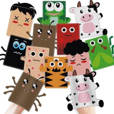 Imagem de 20 Pcs Passover Hand Plagues Puppet Kit - Felt Ten Plagues Hand Puppets for Educational Fun, Perfect Passover Plague Toys & Gifts for Pesach Seder Celebration Family Story Time Table Party Favors