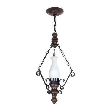 Imagem de Lustre Rústico Envelhecido 1 Lâmpada 801E - Luminárias Müller