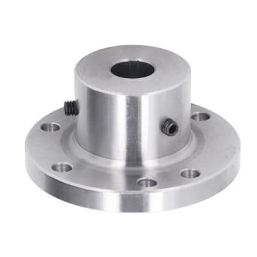 Imagem de Akozon Placa Frontal do Torno - Placa Frontal do Mandril de Aço Com Alto Manganês Com 6 Furos de Montagem para Mandris K11 80, K72 80, K12 - Acoplamento de Flange de Metal, Robusto e Resistente Ao