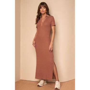 Imagem de VESTIDO LONG MIDI LADO AVESSO POLO L129525-Feminino