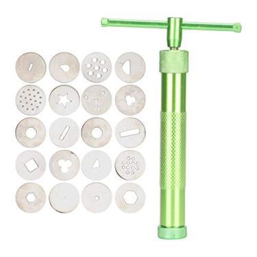 Imagem de Ymiko Extrusora Rotativa de Argila para Cerâmica, Ferramenta Manual de Aço Inoxidável para Artesanato e Cerâmica