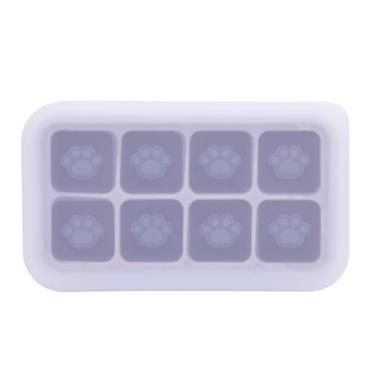 Imagem de Molde para fazer gelo Ainoli, forma de pata de gato, silicone, fácil liberação, multifuncional, bandeja para fazer gelo, gelatina, alimentos, cozimento (Roxa)