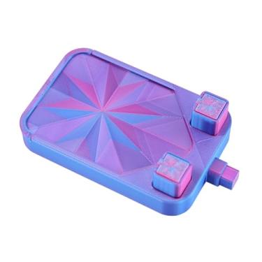 Imagem de Fiocias Bandeja Organizadora com Tampa a Arranhões, Fácil de Usar E Versátil para de Miçangas, Ideal para Bordados E Artesanato, Azul E Violeta, Tamanho real