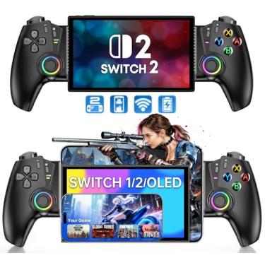 Imagem de NinjaPlusOX Switch Controller Compatible with Switch 2/Switch/OLED/Android/iPhone, Wireless Switch Controller with Hall Effect Joysticks/Hall Triggers