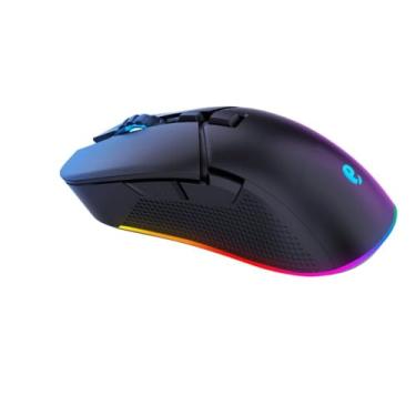 Imagem de Mouse Óptico Com Fio USB para Computador, 7 Botões, RGB, Sensor Óptico 7200 DPI, 1.5m Cabo, Preto, 12x3.5x6.5cm