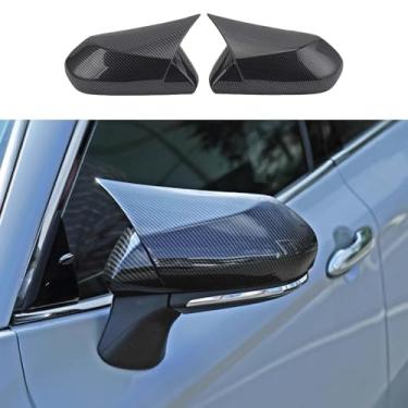 Imagem de Tampa de proteção de espelho retrovisor lateral do carro acessórios de decoração externa para Toyota Camry 2018 2019 2020 2021 2022 2023 2024 2025 2026 (estilo fibra de carbono)
