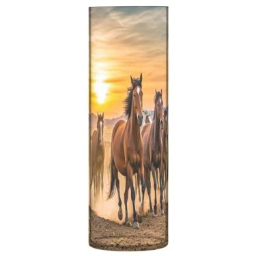 Imagem de JUZIHAI Vaso para cavalos de corrida para flores 9,9 cm x 30 cm Cilindro de plástico moderno vaso de flores para centro de mesa de casamento decoração de casa