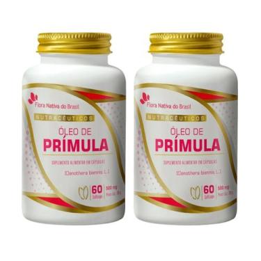 Imagem de Kit 2x Óleo de Primula 60 SoftCaps 500mg Flora Nativa do Brasil