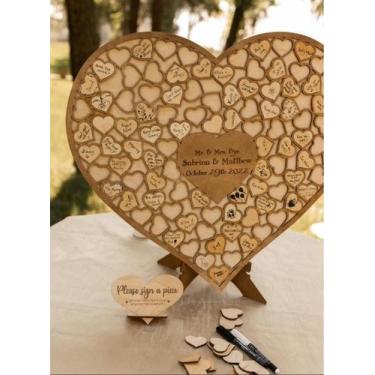 Imagem de Quadro de Assinaturas Big Day - Lembrança Personalizada para Casamento