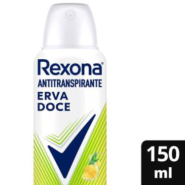 Imagem de Desodorante Antitranspirante Aerosol Feminino Rexona Erva Doce 150ml