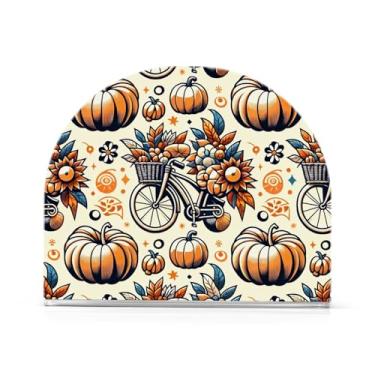 Imagem de Suporte de guardanapo de coquetel de acrílico para bicicleta de abóbora, suporte de guardanapo para cozinha, dispensador de guardanapos de cozinha para guardanapos de coquetel de papel de jantar