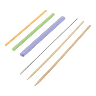 Imagem de Aramox 3 Peças de Viradores de Tubo de Tecido, Ferramenta de Costura Leve Portátil Multiuso Com Vara de Bambu para Fácil Giro de Tecido e Acessórios de Costura