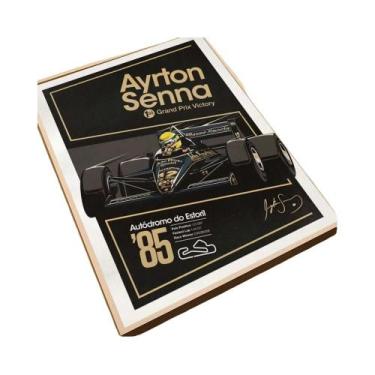 Imagem de Pôster Clássico Vintage De Ayrton Senna, Adesivo Artístico À Prova d'Á