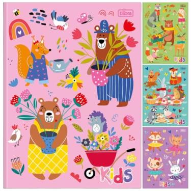Imagem de Kit C/ 4 Caderno Kids Colorido Universitário Brochura TILIBRA - 48 Folhas