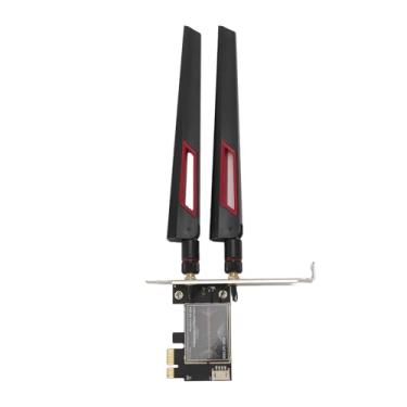 Imagem de Generic Placa de Rede Sem Fio para Jogos, 4.1 867Mbps 2.4Ghz 5Ghz Adaptador Sem Fio WiFi PCIEx1 Plug and Play Conexão Estável Com Antena Dupla para 7 8 10 (Antena 10DB)