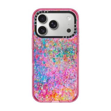 Imagem de CASETiFY Capa Impact para iPhone 17 Pro [fina/compatível com Magsafe/2,5 m. Proteção contra quedas de grau militar 4X] - My Neon Summer - Rosa