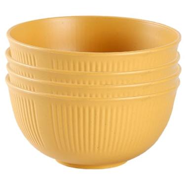 Imagem de XILEDUO Tigelas de cereais de palha de trigo inquebráveis, conjunto de 4 laços leves reutilizáveis de 680 g, tigelas de sopa e salada para micro-ondas e lava-louças, para lanches, macarrão de arroz