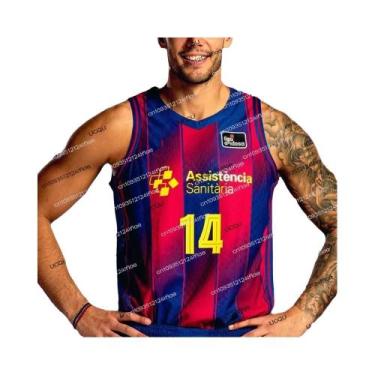 Imagem de Camiseta De Basquete Barcelona Para Adultos, Rápido Secagem, Vestuário