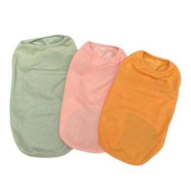 Imagem de Roupa Pet Leve E Colorida Estilo Fresquinho Para Cães E Gatos No Verão Elegante E Prático Adequado Para Uso Doméstico E Ao Ar Livre (S)