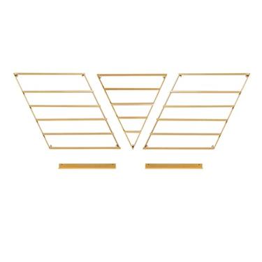 Imagem de Suportes de armazenamento de esmaltes de parede de metal, produtos de 6 camadas, organizador de esmalte de metal, suporte de parede, conjunto de óleos essenciais, usado para armazenar esmaltes