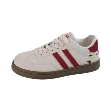 Imagem de Tênis Esportivos Femininos Bonitos Com Bordado Antiderrapante Para Pri