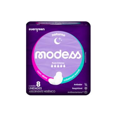 Imagem de Absorvente Modess Noturno Com Abas 8 unidades