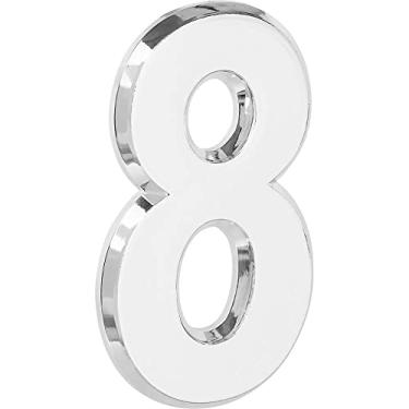 Imagem de Número Residencial 3D"8" Plástico ABS Cromado Metalcromo