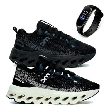 Imagem de Kit 2 Tênis Masculino Academia Corrida Alta Performance + Relógio Digi