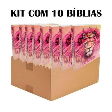 Imagem de Kit C/ 10 Biblias Sagrada P/ Evangelismo Ed. Promessas Feminina - REI 