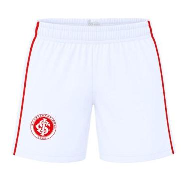 Imagem de Shorts Internacional Infantil Juvenil Branco Oficial, Tam 6