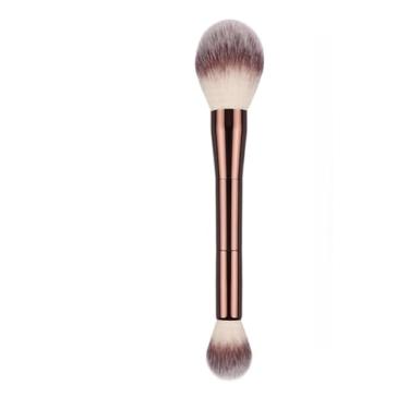 Imagem de Pincel de maquiagem de ponta dupla, pincel de pó multifuncional, pincel de blush, pincel de base, pincel de contorno, ferramenta de beleza (A)