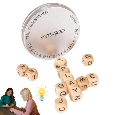 Imagem de Jogo de palavras cruzadas WodGod Classical com dados e estojo de 12 le