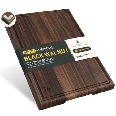 Imagem de Tábua de cortar, tábua de cortar madeira, tábua de charcutaria dupla face, tábua de servir, cozinha, essencial, casa, aquecimento, anfitriã, presente bandeja de servir para Natal, casamento