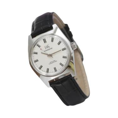 Imagem de Relógio Mecânico Retro Masculino De 36mm, Manual, Shanghai 7120, Visua